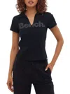 Bench Women's Johnny Collar Tee In Black