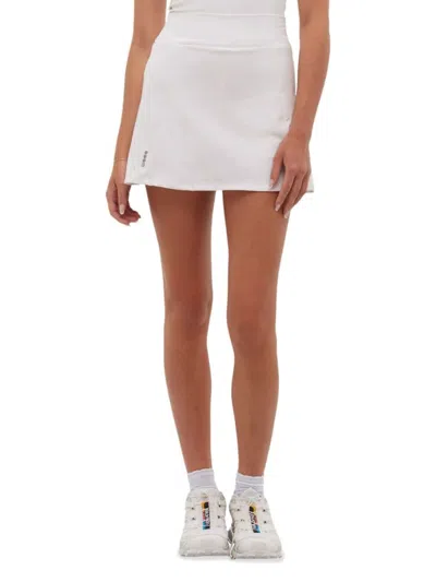 Bench Women's Solid A-line Skorts In Bright White
