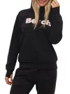 Bench Women's Tealy Logo Pullover Hoodie In Black