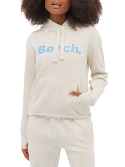 Bench Women's Tealy Logo Pullover Hoodie In Winter White