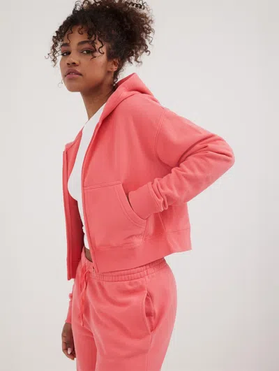 Bench Womens Whitley Eco-fleece Cropped Zip Hoodie In Multi