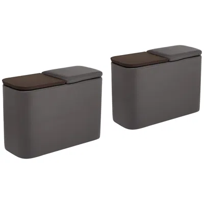 Benchmaster Corcoran 27 1/2" Wide Charcoal Console Tables Set Of 2