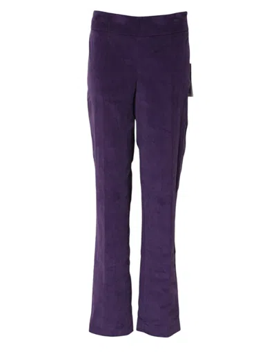 Bencivenga High Waisted Fla Women's Pants In Purple