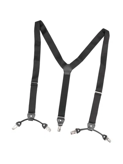 Bencivenga Leather-trim Braces In Black
