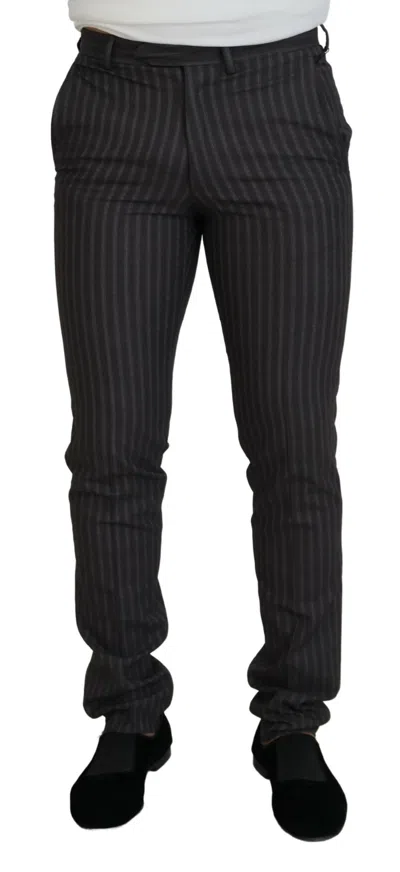 Bencivenga Stripes Slim Fit Men Men's Pants In Brown