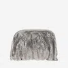 Benedetta Bruzziches Crystal Embellished Fold-over Clutch Bag In Gray