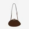 Benedetta Bruzziches Leather Clasp-closure Shoulder Bag In Brown