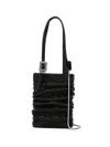 Benedetta Bruzziches Lollo Rhinestoned Tote Bag In Black