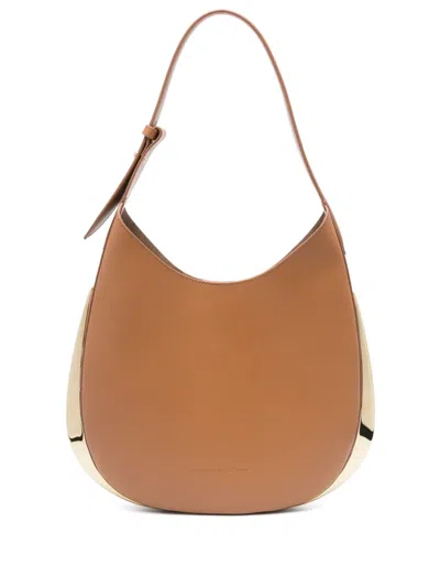 Benedetta Bruzziches Amalia Leather Shoulder Bag In Neutral