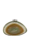 Benedetta Bruzziches Ariel Geode-effect Clutch Bag In Neutrals