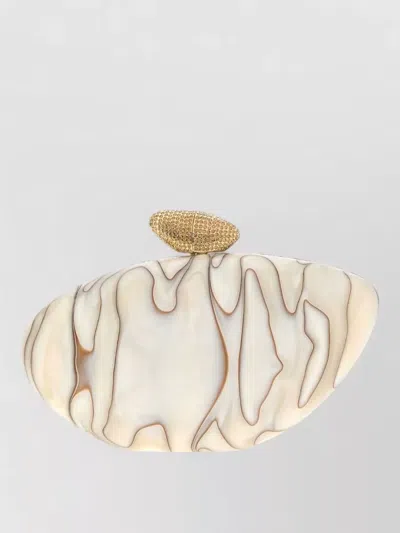 Benedetta Bruzziches Armonia Clutch Bag Printed Pvc Design In Neutral