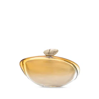 Benedetta Bruzziches Armonia Crystal-embellished Shoulder Bag In Gold