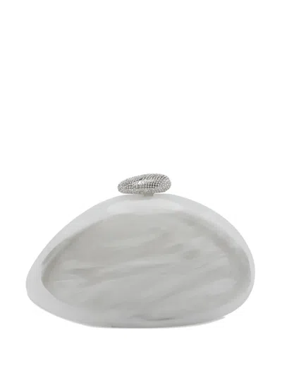 Benedetta Bruzziches Artemisia Marble-effect Clutch Bag In Pink