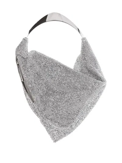 Benedetta Bruzziches Ursolina Crystal-embellished Clutch Bag In Grey