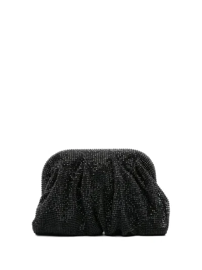 Benedetta Bruzziches Venus La Petite Crystal-embellished Clutch Bag In Black