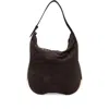 Benedetta Bruzziches Suede Shoulder Bag In Brown