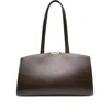 Benedetta Bruzziches Curved-top Leather Shoulder Bag In Brown