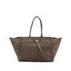 Benedetta Bruzziches Brown Calf Leather Bos Taurus Shoulder Bag In Brown