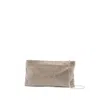 Benedetta Bruzziches La Petite Your Best Friend Clutch Bag In Gray