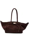 Benedetta Bruzziches Suede Shoulder Bag In Red