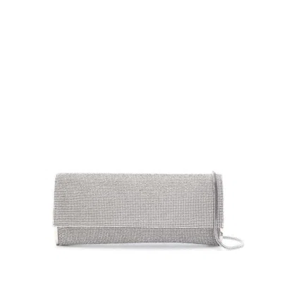 Benedetta Bruzziches Crystal Mesh Silver Clutch