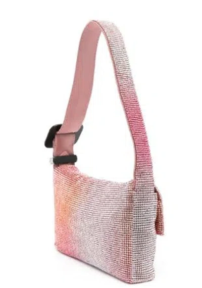 Benedetta Bruzziches Pink Adjustable Shoulder Strap Bag In Pink Multi