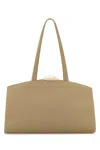 Benedetta Bruzziches Beige Leather Serena Shopping Bag In Brown