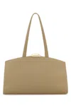 Benedetta Bruzziches Beige Leather Serena Shopping Bag In Brown
