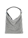 Benedetta Bruzziches Bella Ciao Shoulder Bag In Crystal On Silver