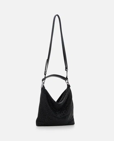 Benedetta Bruzziches Womens James Bond Jet Black Bella Ciao Mesh Shoulder Bag
