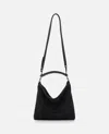 Benedetta Bruzziches Womens James Bond Jet Black Bella Ciao Mesh Shoulder Bag In Black