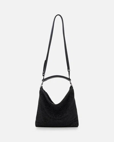 Benedetta Bruzziches Womens James Bond Jet Black Bella Ciao Mesh Shoulder Bag