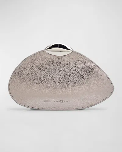 Benedetta Bruzziches Belle De Jour Ariel Metallic Pouch Clutch Bag