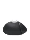 Benedetta Bruzziches Belle De Jour Ariel Leather Clutch Bag In Black