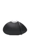 Benedetta Bruzziches Belle De Jour Ariel Leather Clutch Bag In Black