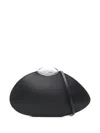 Benedetta Bruzziches Belle De Jour Ariel Leather Clutch Bag In Black