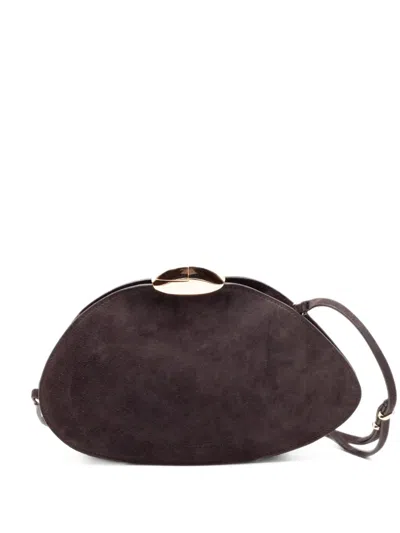 Benedetta Bruzziches Belle De Jour Suede Shoulder Bag In Brown
