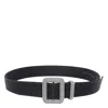Benedetta Bruzziches Adjustable Crystal Embellished Square Buckle Belt In Black