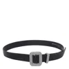 Benedetta Bruzziches Adjustable Crystal Embellished Square Buckle Belt In Black