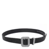 Benedetta Bruzziches Adjustable Crystal Embellished Square Buckle Belt In Black