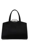 Benedetta Bruzziches Structured Calf Hair Shoulder Bag Serena La Petite In Black