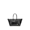 Benedetta Bruzziches Glossy Finish Shoulder Bag With Front Strap In Black