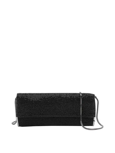 Benedetta Bruzziches Black Kate Crystal Crossbody Bag