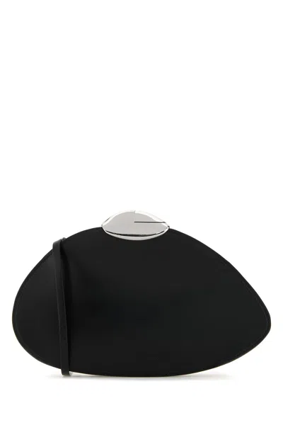 Benedetta Bruzziches Black Leather Belle De Jour Clutch
