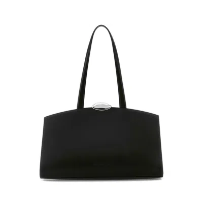 Benedetta Bruzziches Black Leather Serena Shopping Bag
