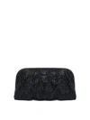 Benedetta Bruzziches Venus Rhinestone-embellished Clutch Bag In Black