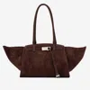 Benedetta Bruzziches Mame Weekend Suede Shoulder Bag In Brown