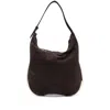 Benedetta Bruzziches Suede Shoulder Bag In Brown