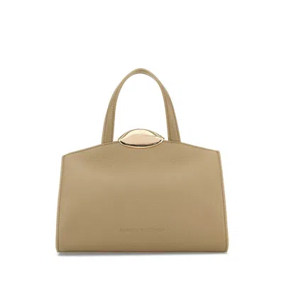 Benedetta Bruzziches Cappuccino Leather Serena La Petite Handbag