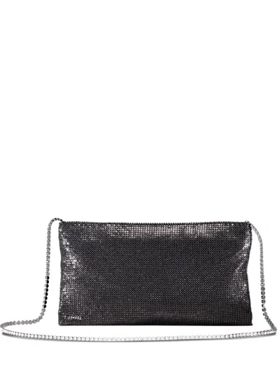 BENEDETTA BRUZZICHES CHAIN-EMBELLISHED CLUTCH BAG